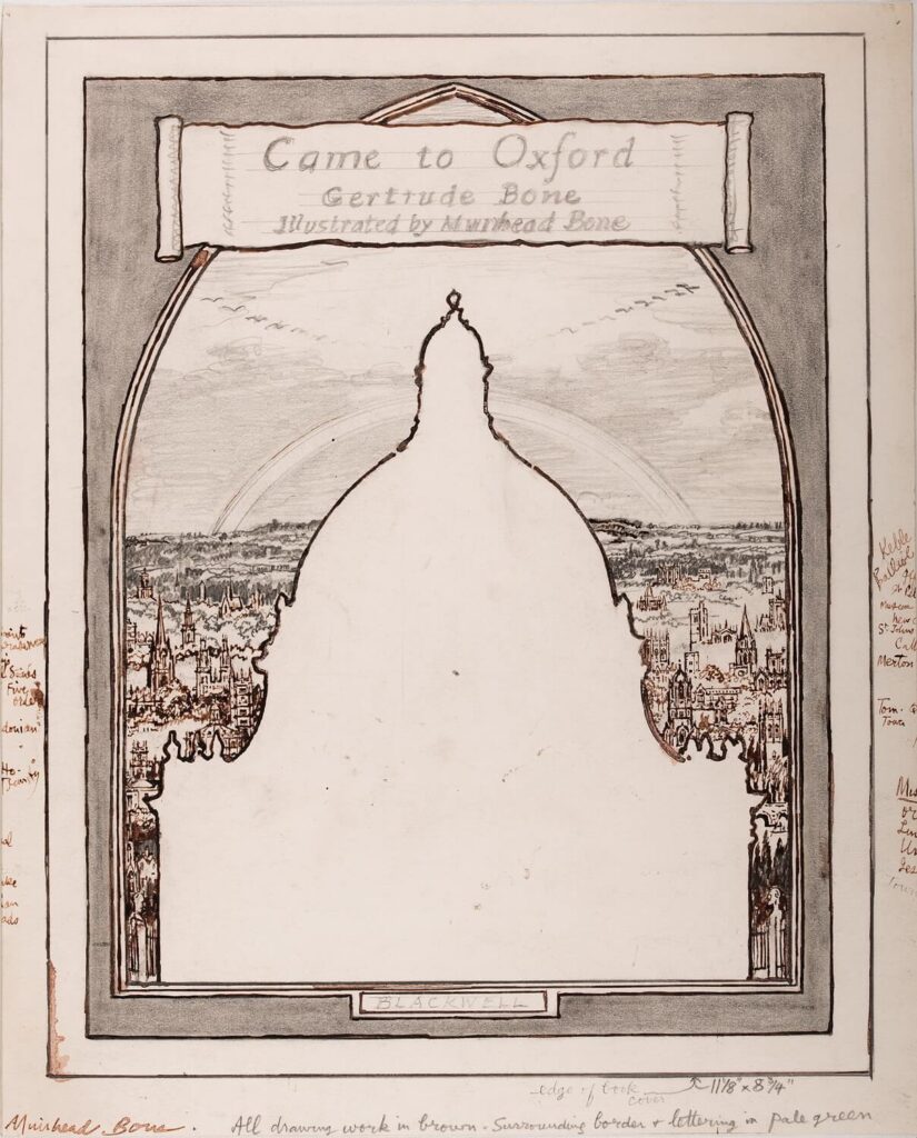 Muirhead Bone - Study 2 for 'Came to Oxford'