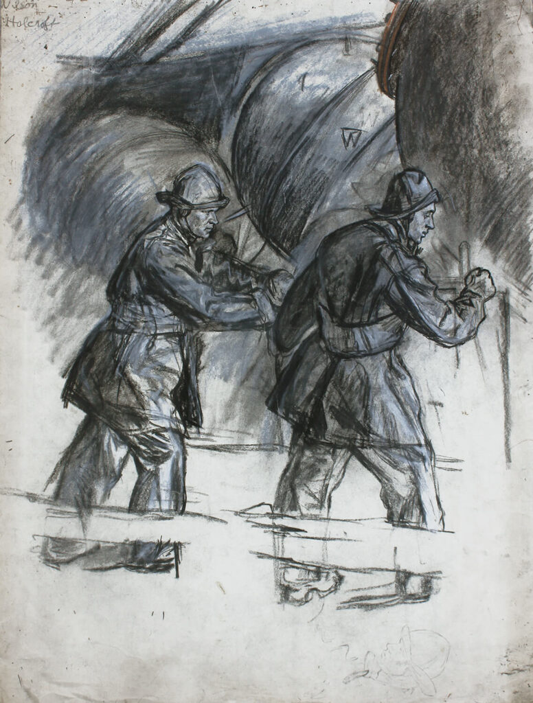 Muirhead Bone - Study for Winter Mine-Laying off Iceland