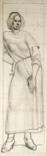 Muriel Minter - Woman leaning against a wall