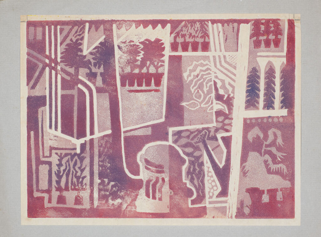 Patrick Venton - Interior with woodburners and plants