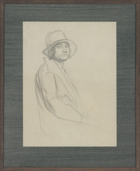 Percy Horton - Portrait of Joan Jenner seated