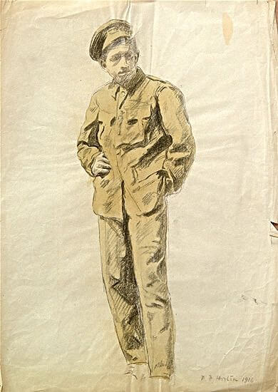 Percy Horton - Portrait of a Private