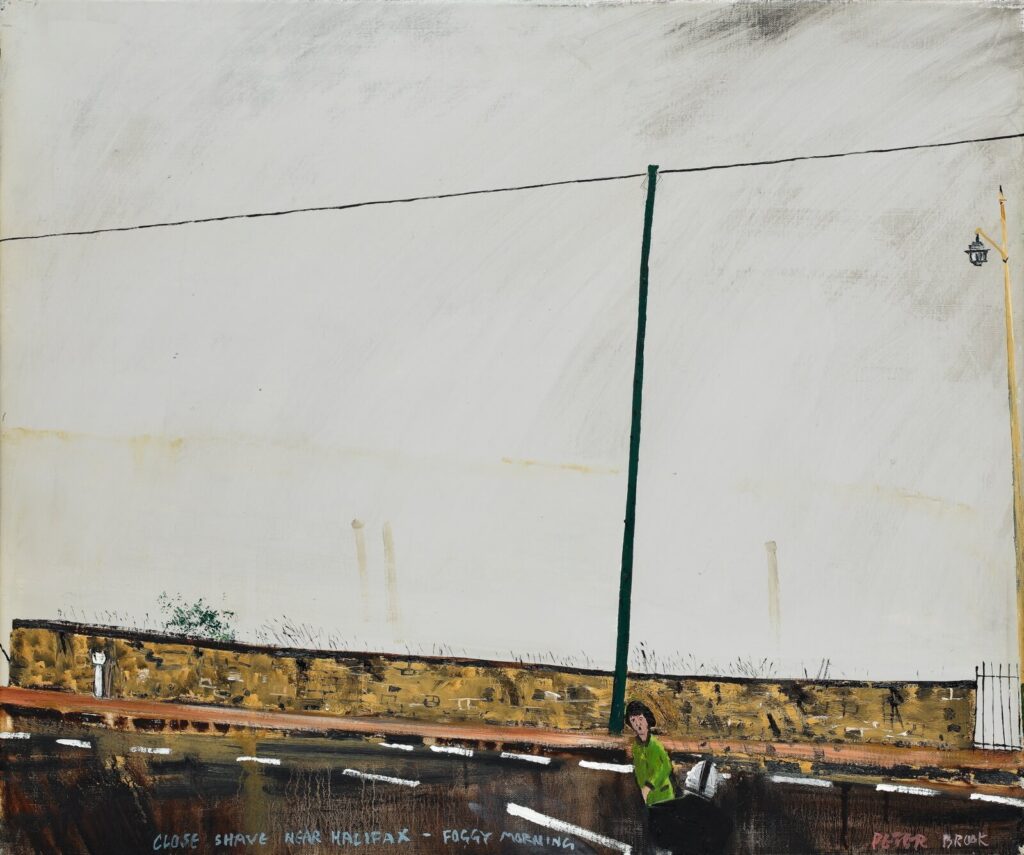 Peter Brook - Close shave near Halifax - Foggy Morning