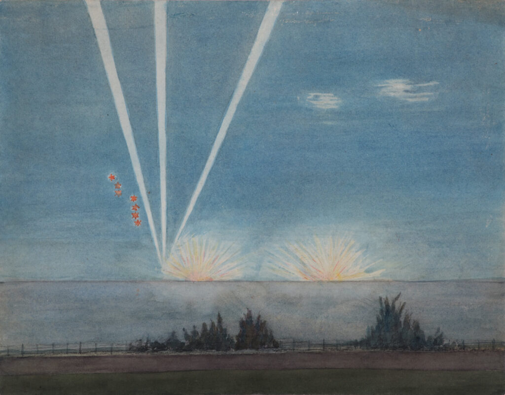 R.W. Parfit - German flares and bomb blasts in Southern England