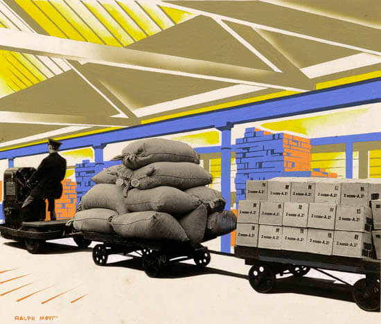 Ralph Mott - Warehouse Your Goods - Poster Design for British Railways