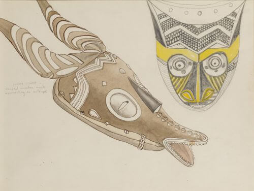 Raymond Sheppard - Ivory Coast masks from the Natural History Museum 1950's (S|R 58)