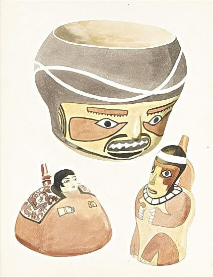 Raymond Sheppard - Still life of Peublo Navaho and Avache ceramics