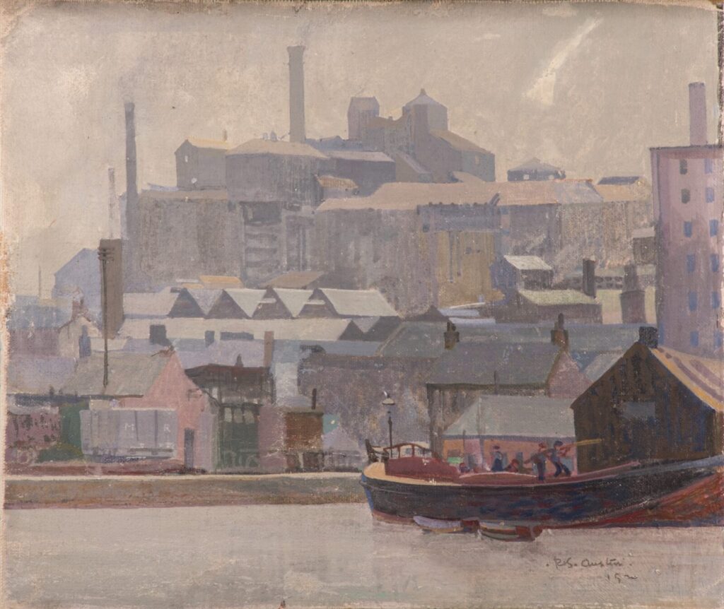 Robert Austin - Spiers Wharf on the Forth and Clyde Canal
