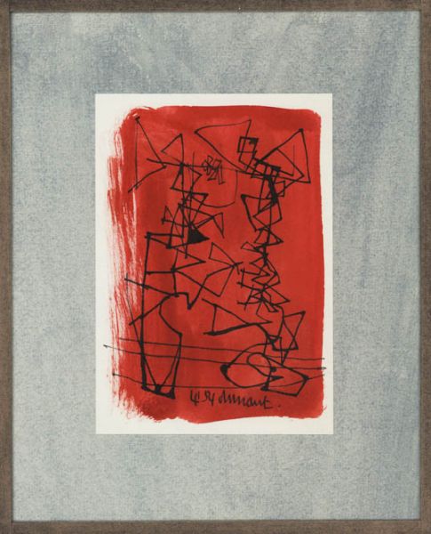 Roy Turner Durrant - Composition with two vertical forms