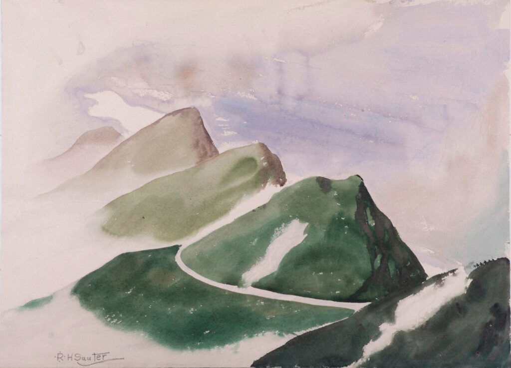 Rudolf Sauter - Hills in the mist