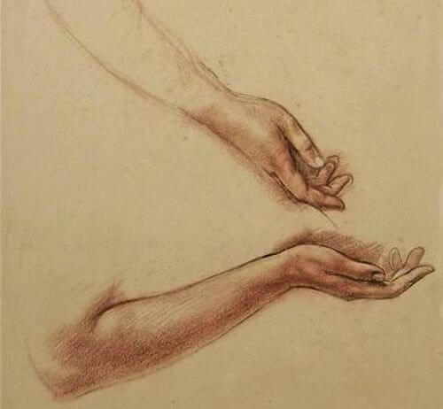 Sir Thomas Monnington - Hand and forearm: two studies