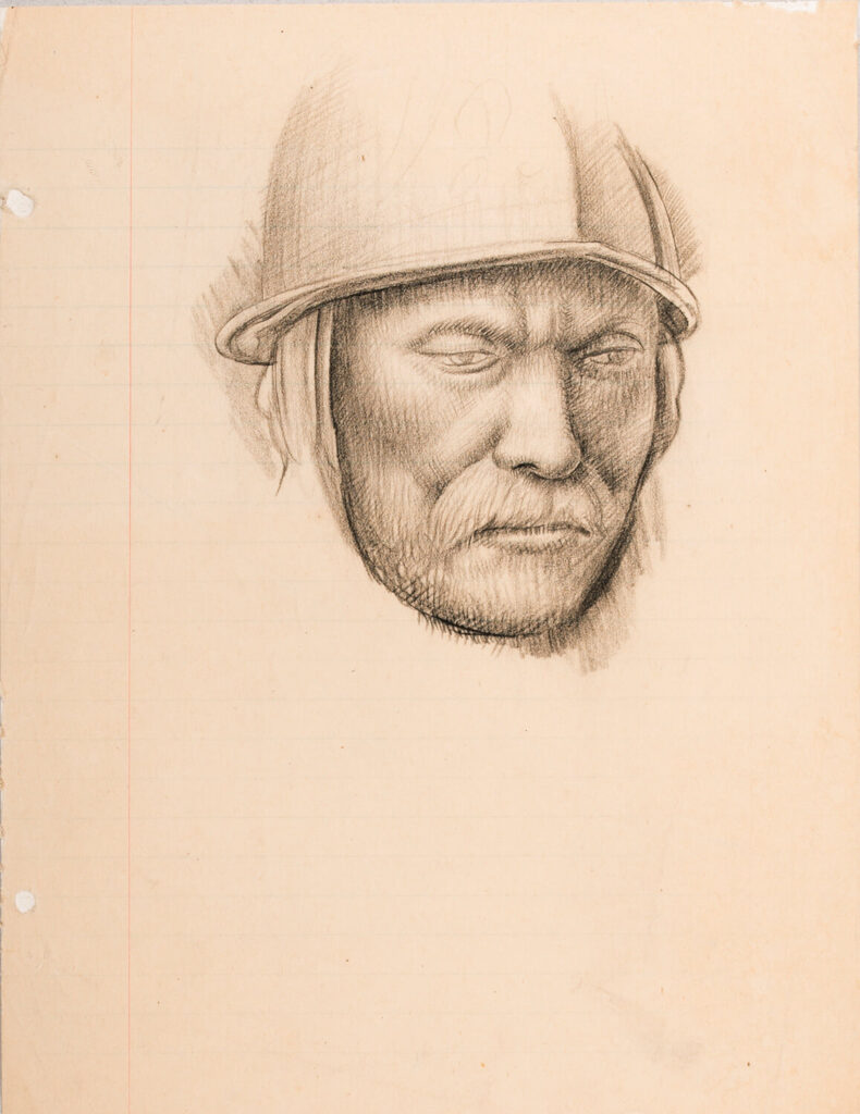 Stanley Lewis - Study of a roundhead