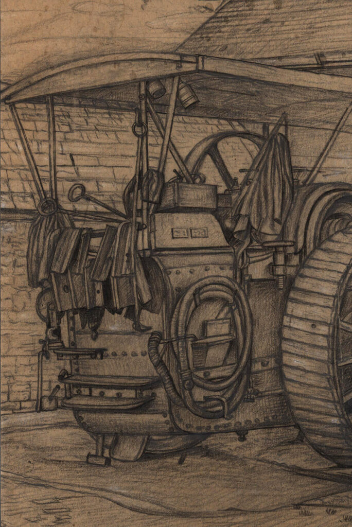 Stanley Lewis - Study of a traction engine