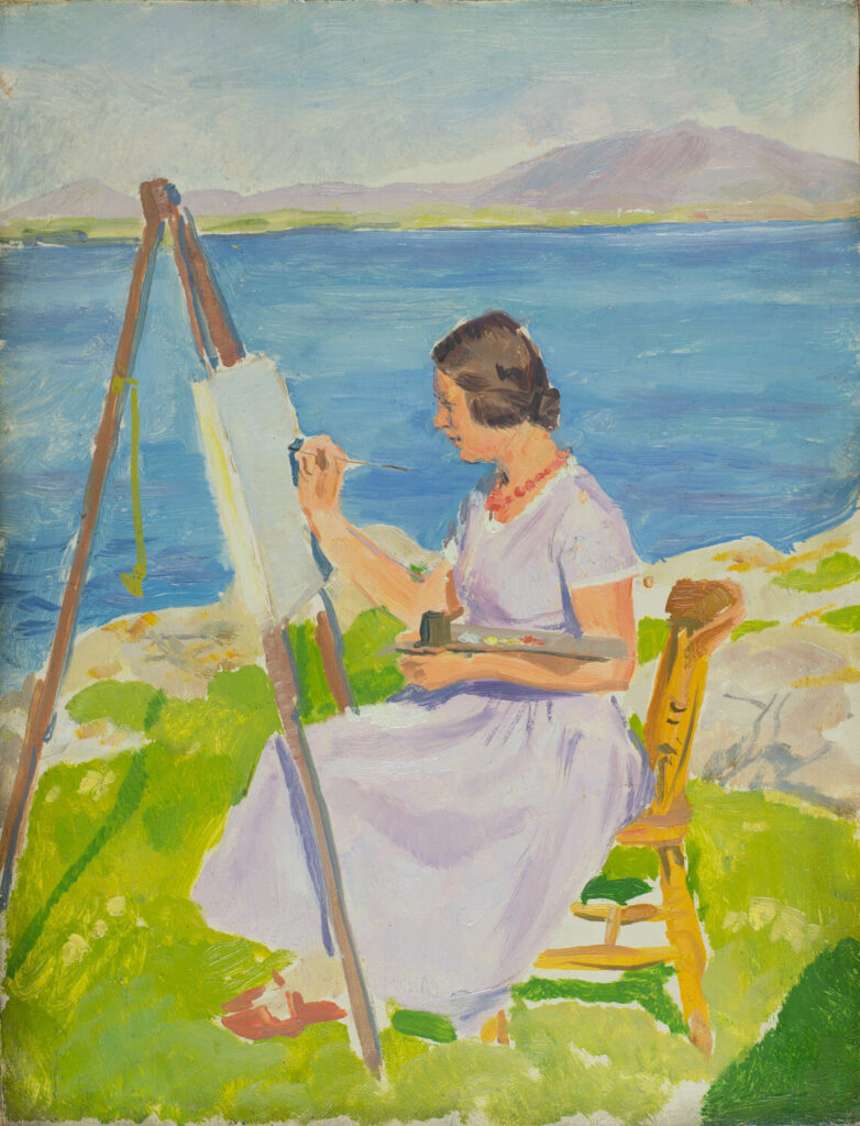 Stephen Bone - Mary Adshead Sketching