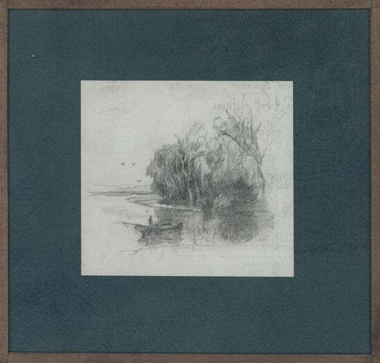 Victor Hume Moody - Boat in a pond