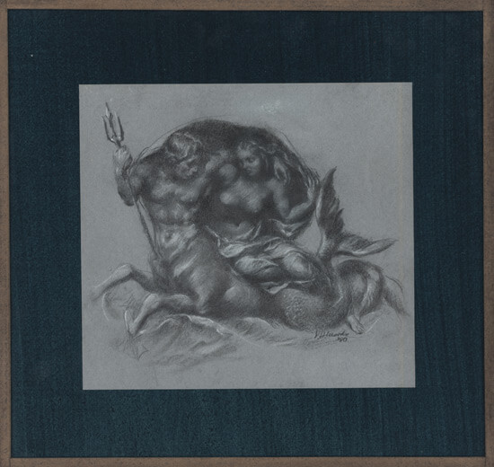 Victor Hume Moody - Centaur and mermaid