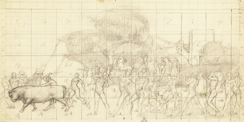 Victor Hume Moody - Study for Crossing the Red Sea