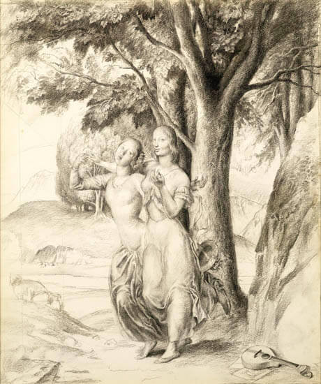 Victor Hume Moody - Study for Youth is Nimble