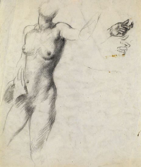 Victor Hume Moody - Study of a partial nude