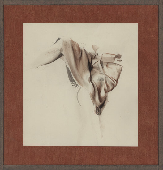 Victor Hume Moody - Study of legs and drapery for an Allegorical composition