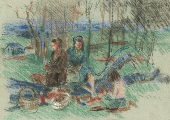 Viola Paterson - Autumnal picnic