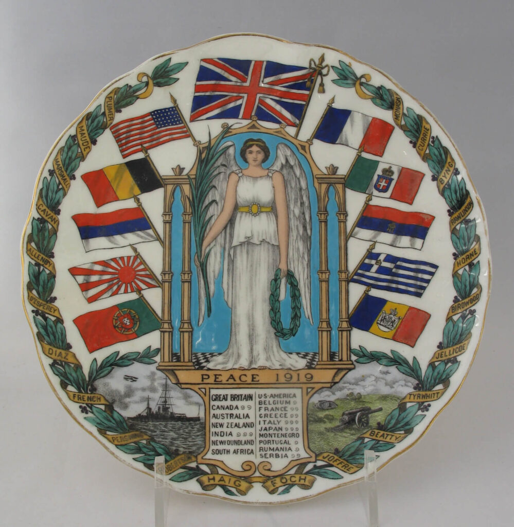 W.H. Goss - Victory plate 'Peace 1919'