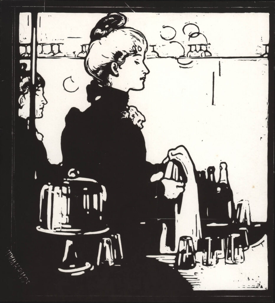William Nicholson - Barmaid (Any Bar); 1898