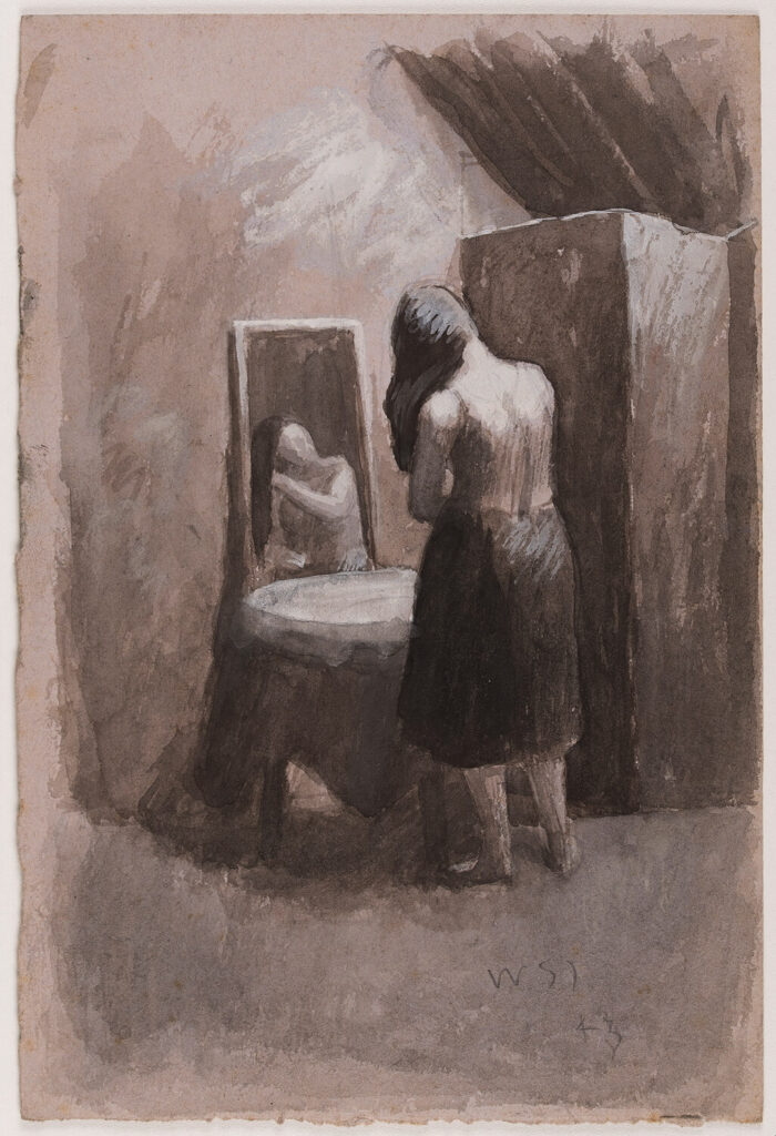 William S Taylor - Audrey combing her hair