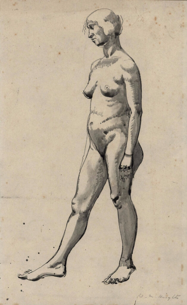 Winifred Knights - Full Length Standing Nude
