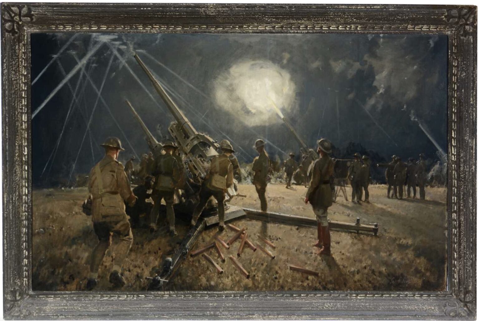 Anti-Aircraft Battery in Action, No. 1