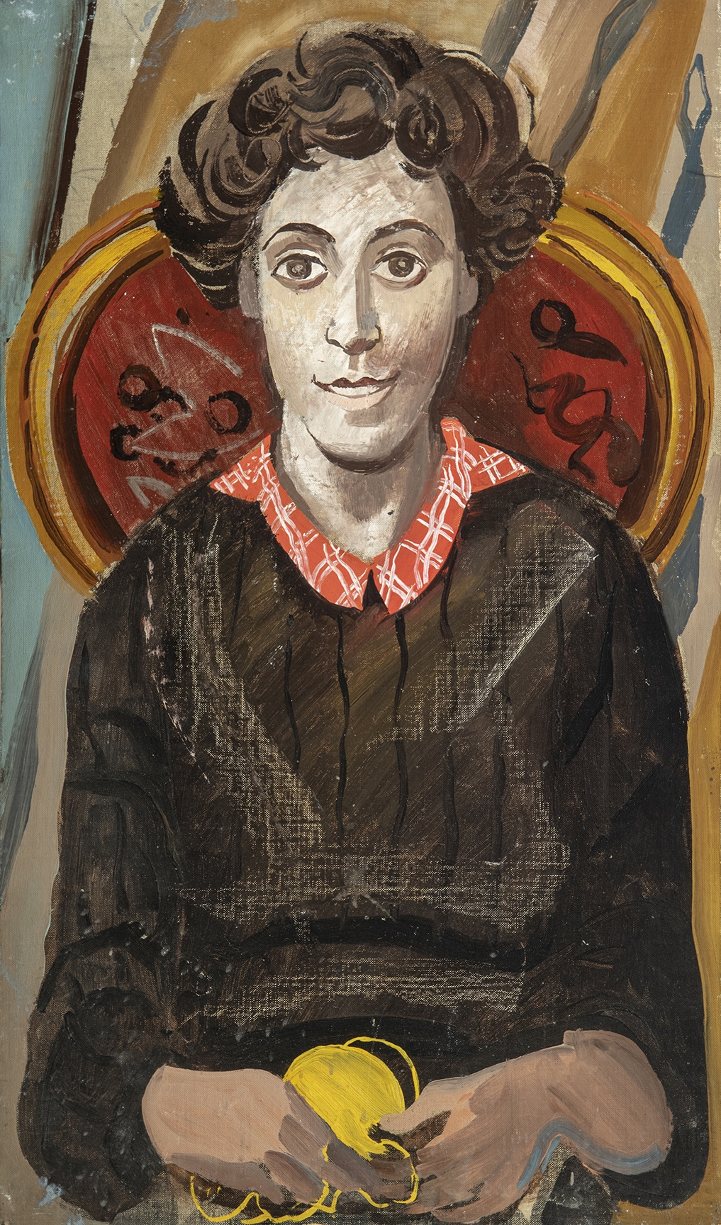 Portrait Of A Woman Knitting Modern British Art Gallery portrait-of-a-woman-knitting-modern-british-art-gallery