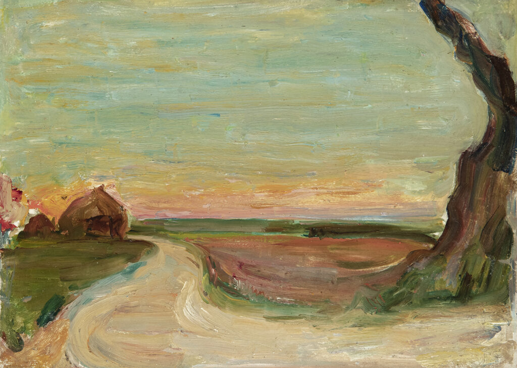 Foret de Villiers Cotteret ? - 1890 by Albert de Belleroche