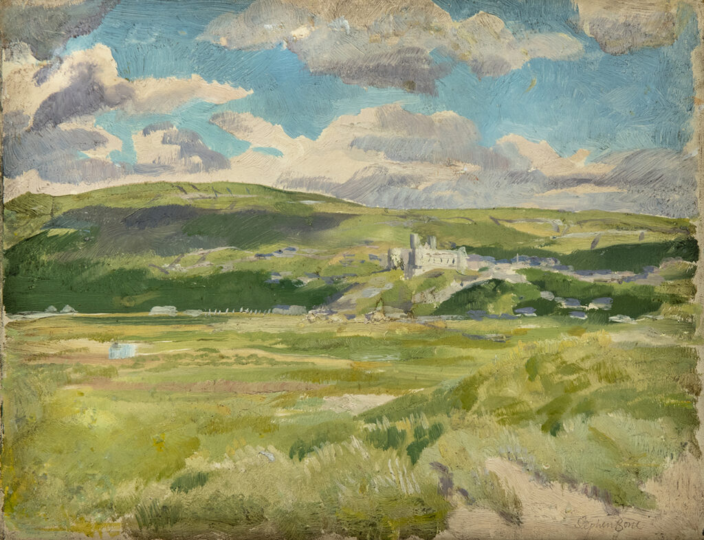 Harlech from the sand dunes by Stephen Bone