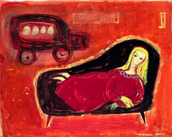 Girl on Sofa