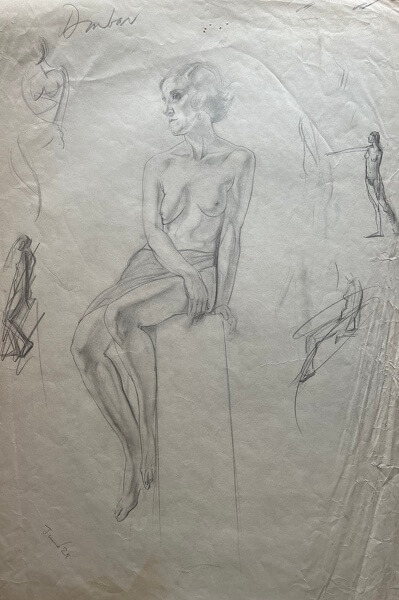 Seated Nude Study 3