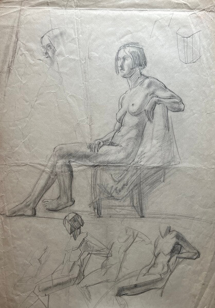 Seated Nude Study 1