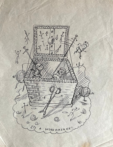 Work Basket' Illustration