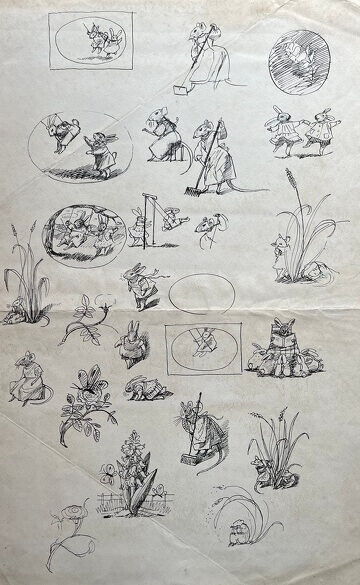 Children's Illustration with Mice