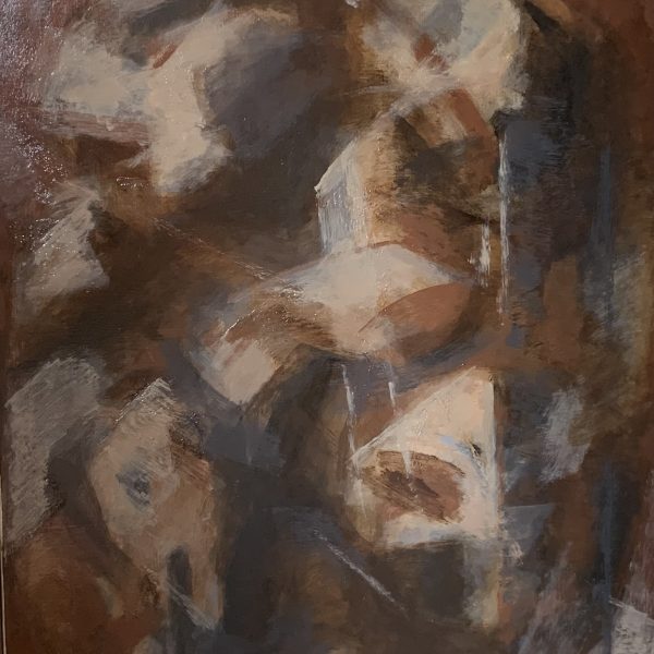 196008 Oval Construction Brown Landscape