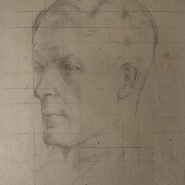 AK Lawrence-portrait of man profile