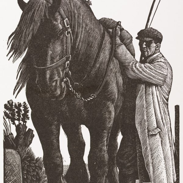 Charles Frederick Tunnicliffe R.A. - Stallion and Groom