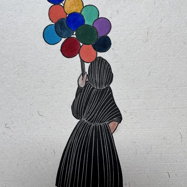 Gill (Eric) Woman with Balloons