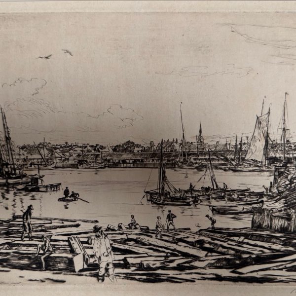 Muirhead Bone Autumn evening, Lowestoft