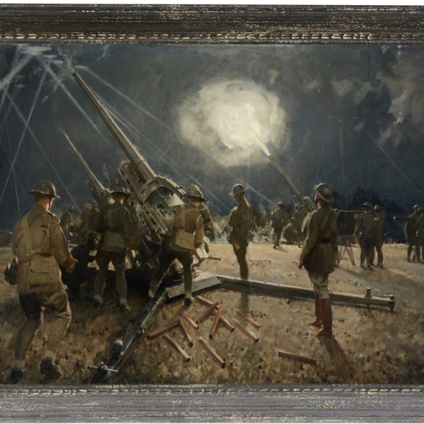 Anti-Aircraft Battery in Action, No. 1