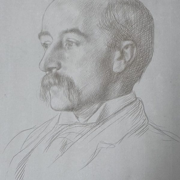 William Strang portrait of Laurence W. Hodson